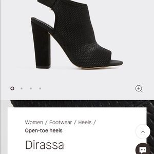 Aldo Dirassa Peep toe block heels